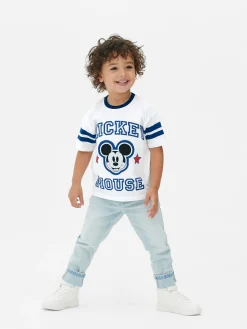 T-shirt à Bords Contrastés Disney Mickey Mouse