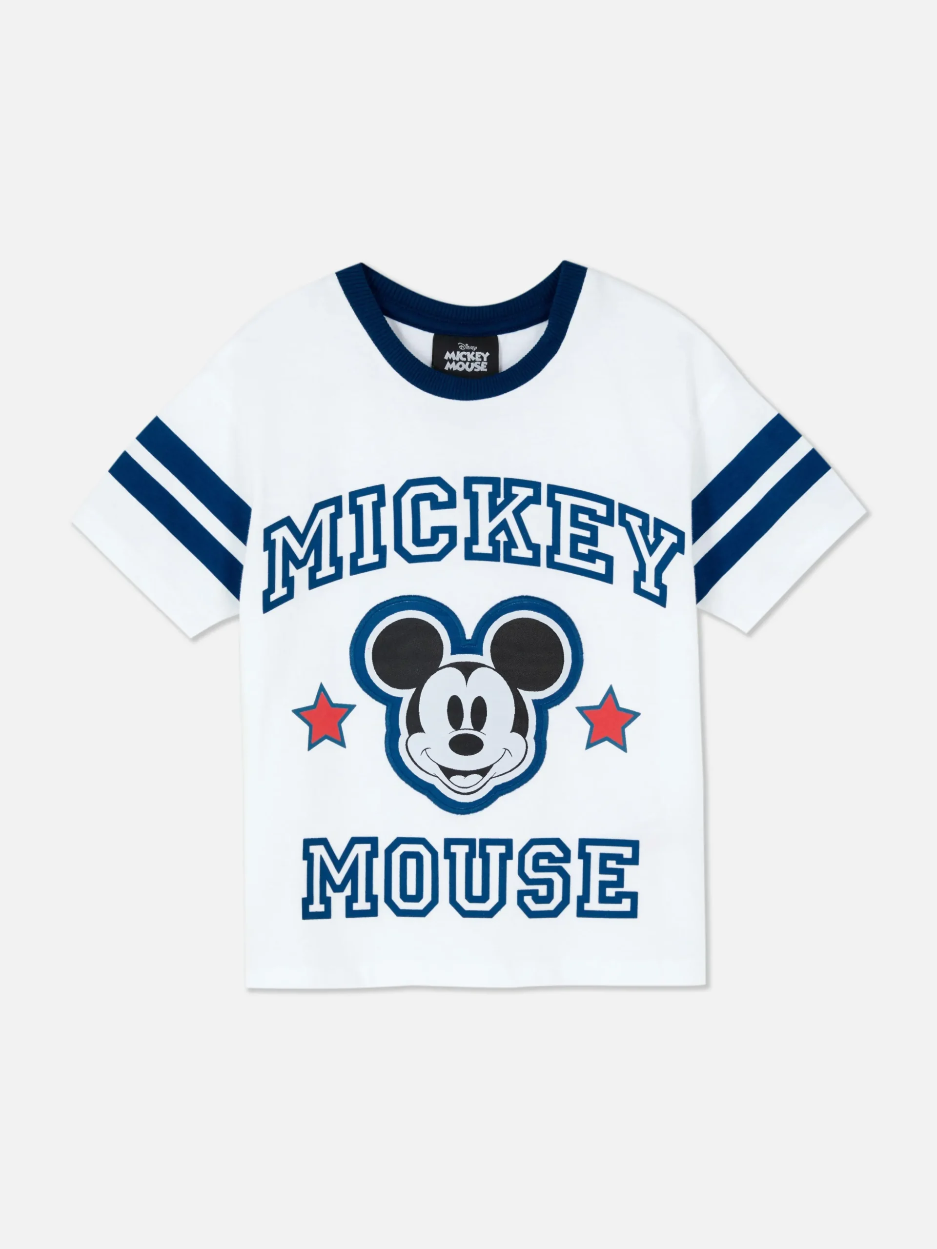 T-shirt à Bords Contrastés Disney Mickey Mouse