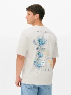 T-shirt à Imprimé Floral Tokyo
