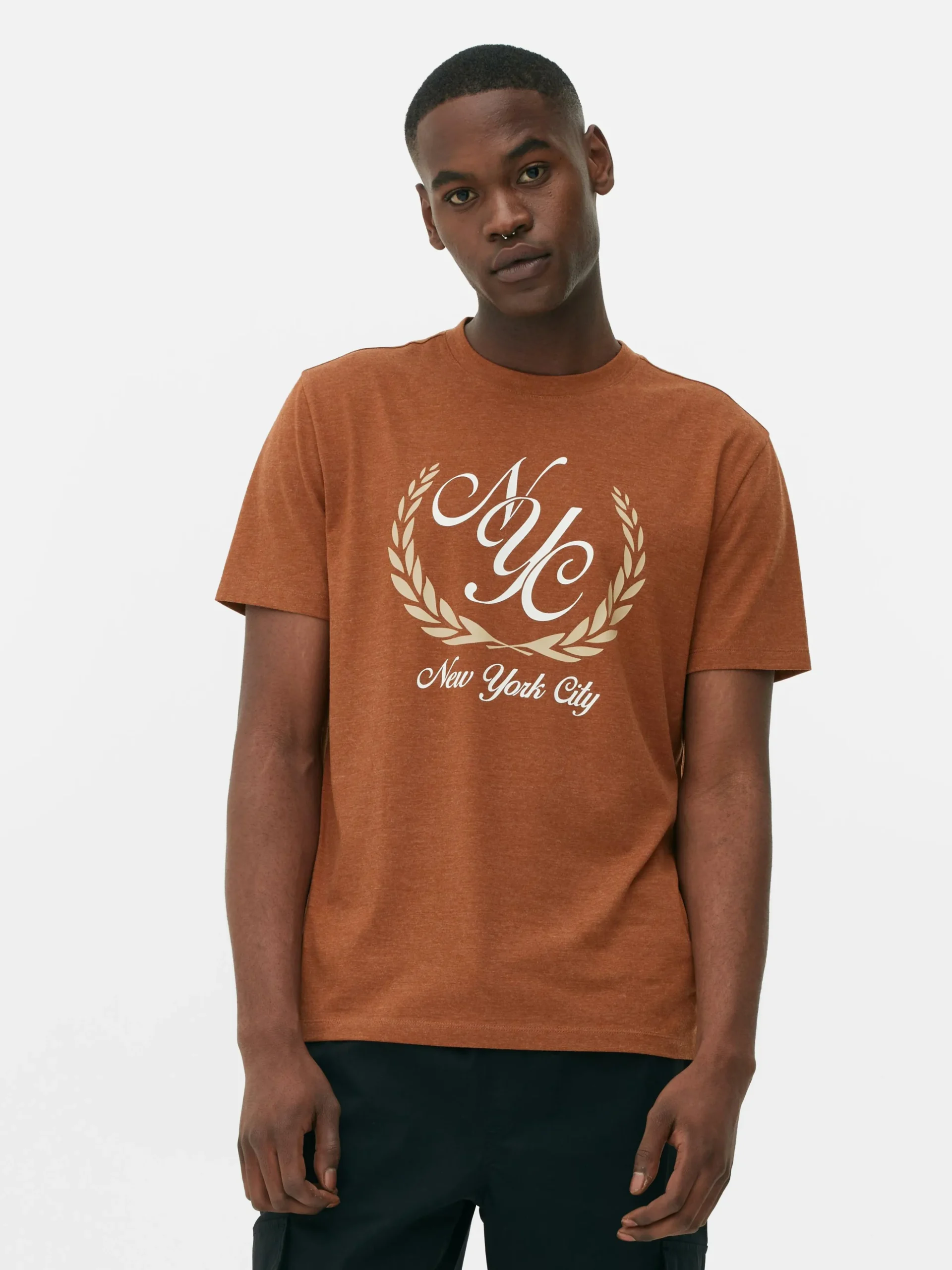 T-shirt à Motif Armoiries New York City
