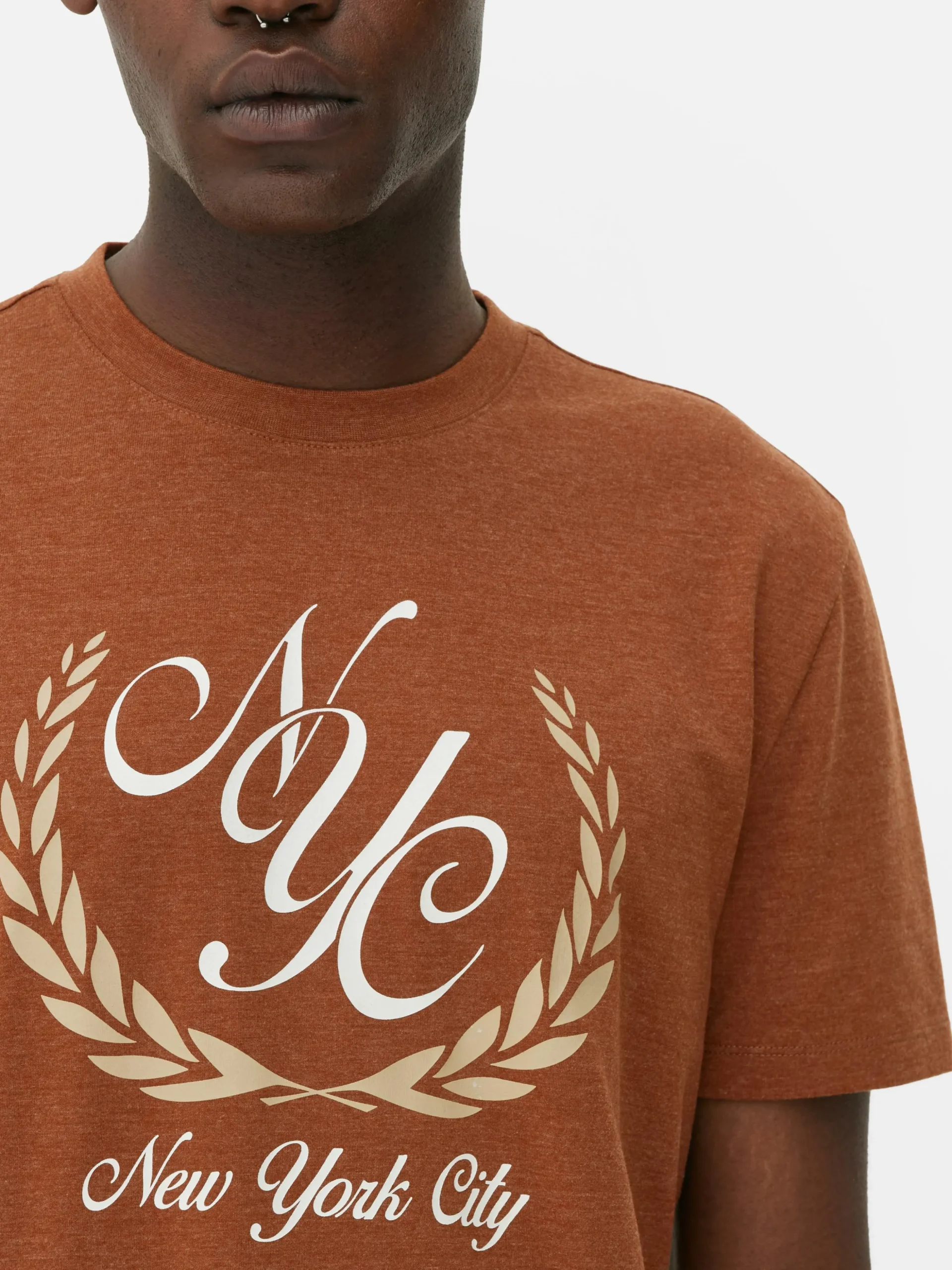 T-shirt à Motif Armoiries New York City