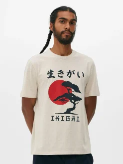 T-shirt Avec Imprimé Arbre Japonais