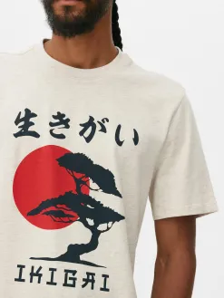 T-shirt Avec Imprimé Arbre Japonais