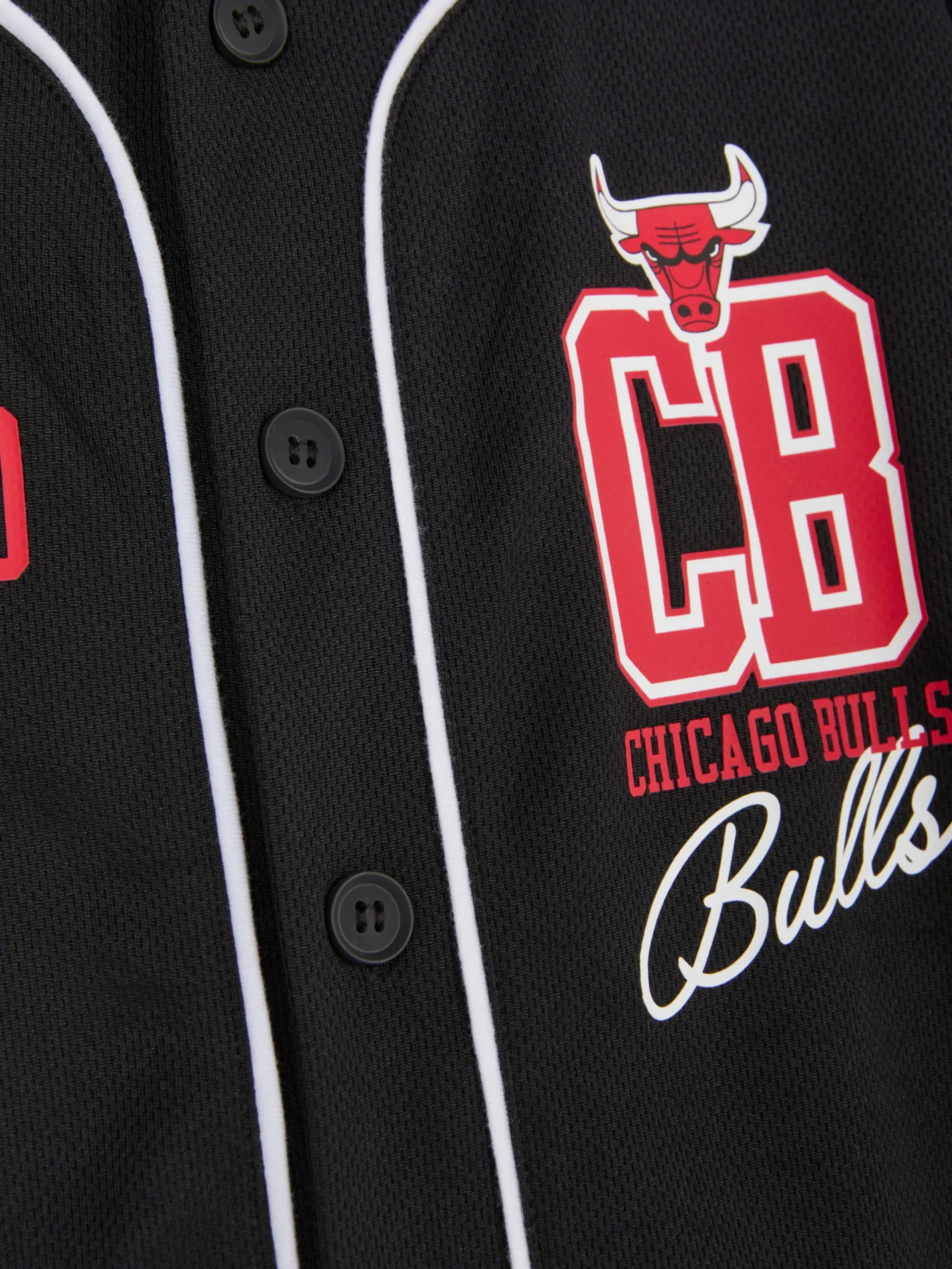 T-shirt Boutonné NBA Chicago Bulls