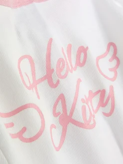 T-shirt De Pyjama Côtelé Hello Kitty
