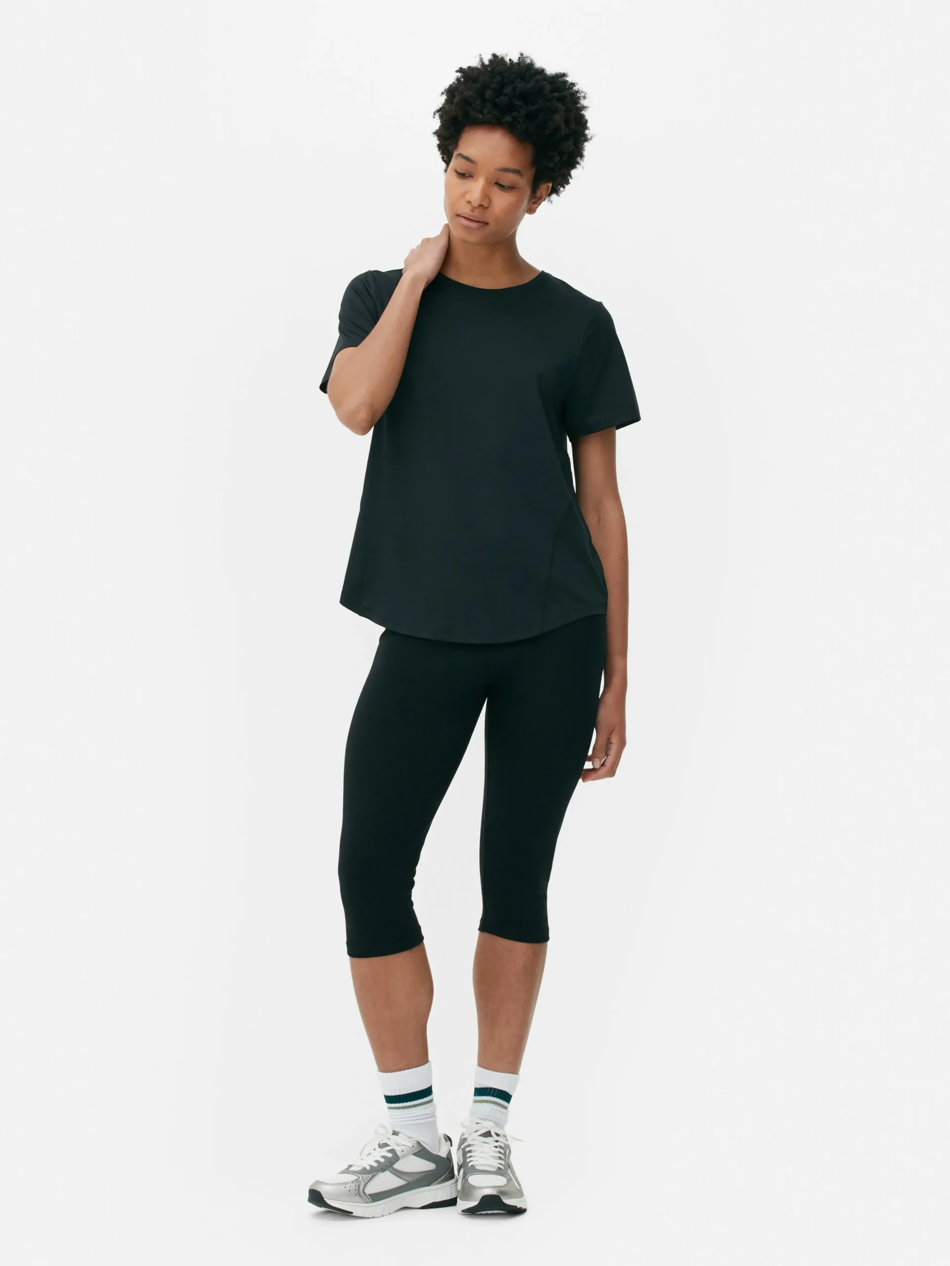 T-shirt De Sport à Col Ras-du-cou