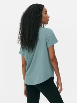 T-shirt De Sport à Col Ras-du-cou