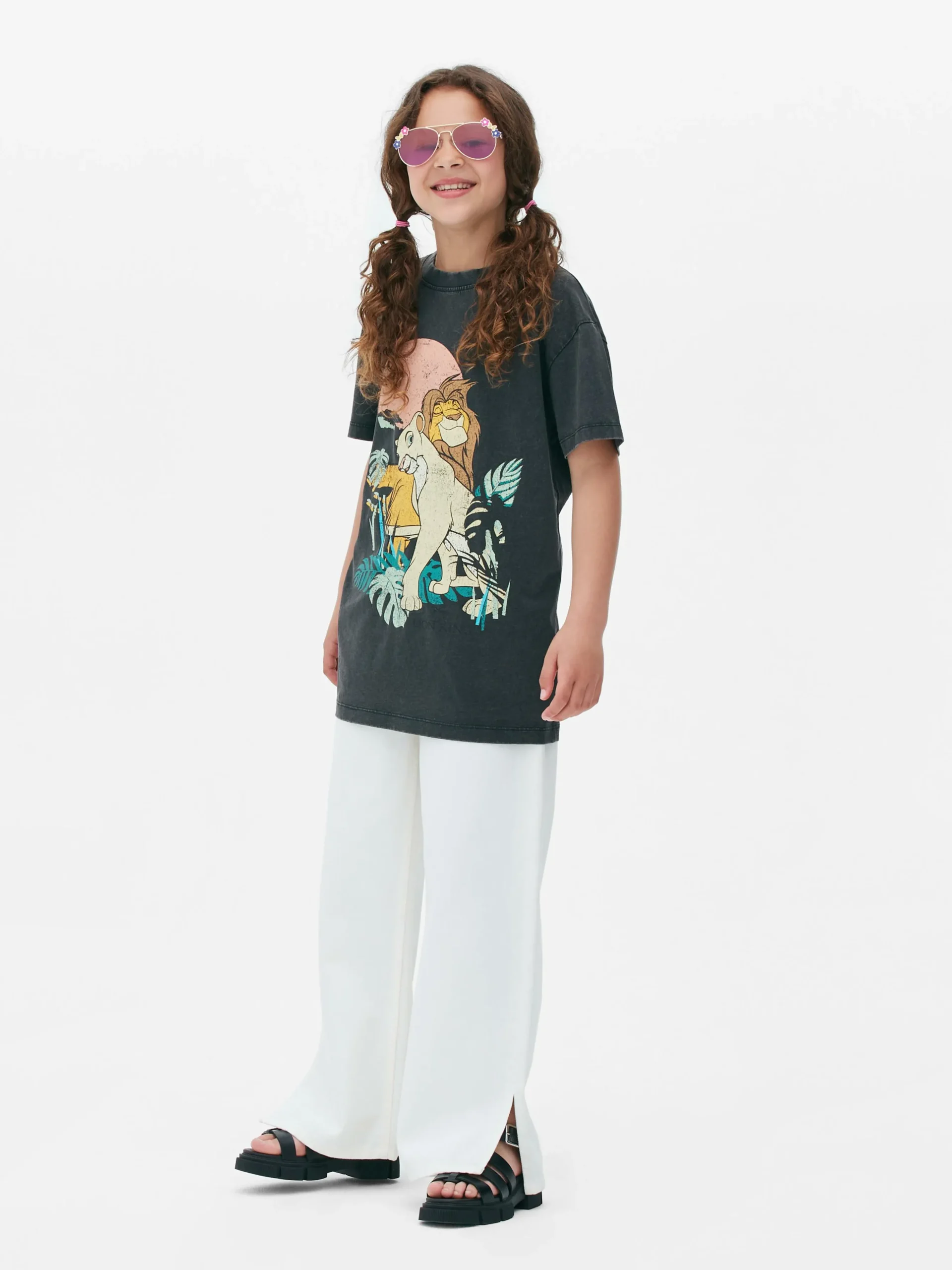 T-shirt Délavé à L'acide Disney Le Roi Lion 30e Anniversaire
