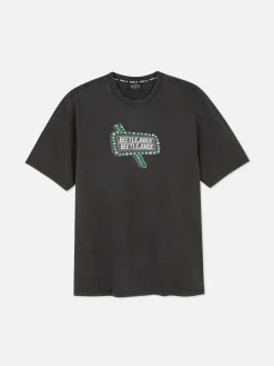 T-shirt Effet Délavé Beetlejuice