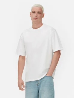 T-shirt En Coton à Coupe Décontractée