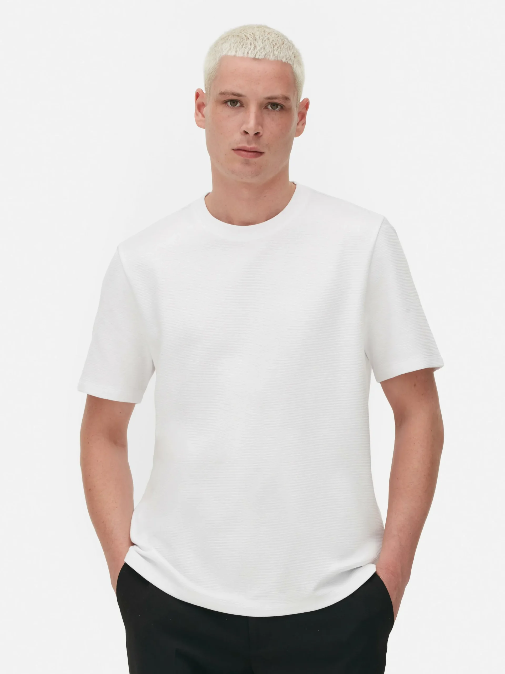 T-shirt En Maille Ottoman Côtelée