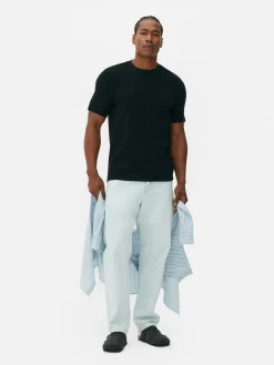 T-shirt En Maille Ottoman Côtelée