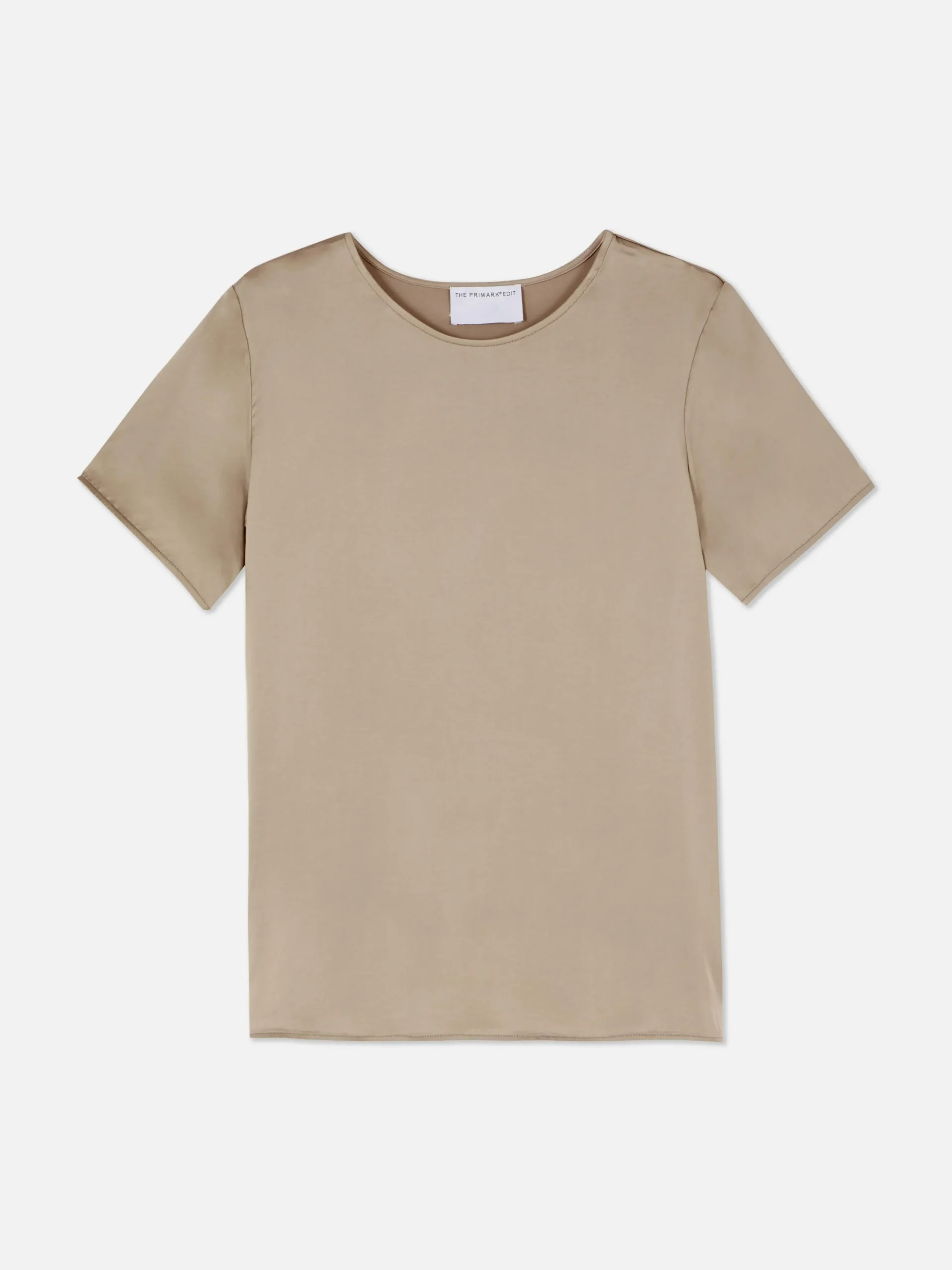 T-shirt En Satin à Manches Courtes The Edit