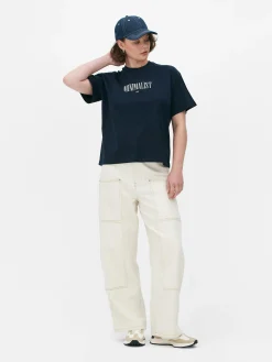 T-shirt Graphique à Coupe Décontractée