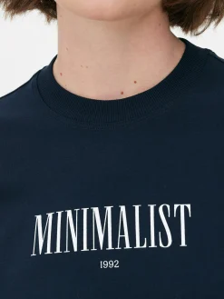 T-shirt Graphique à Coupe Décontractée