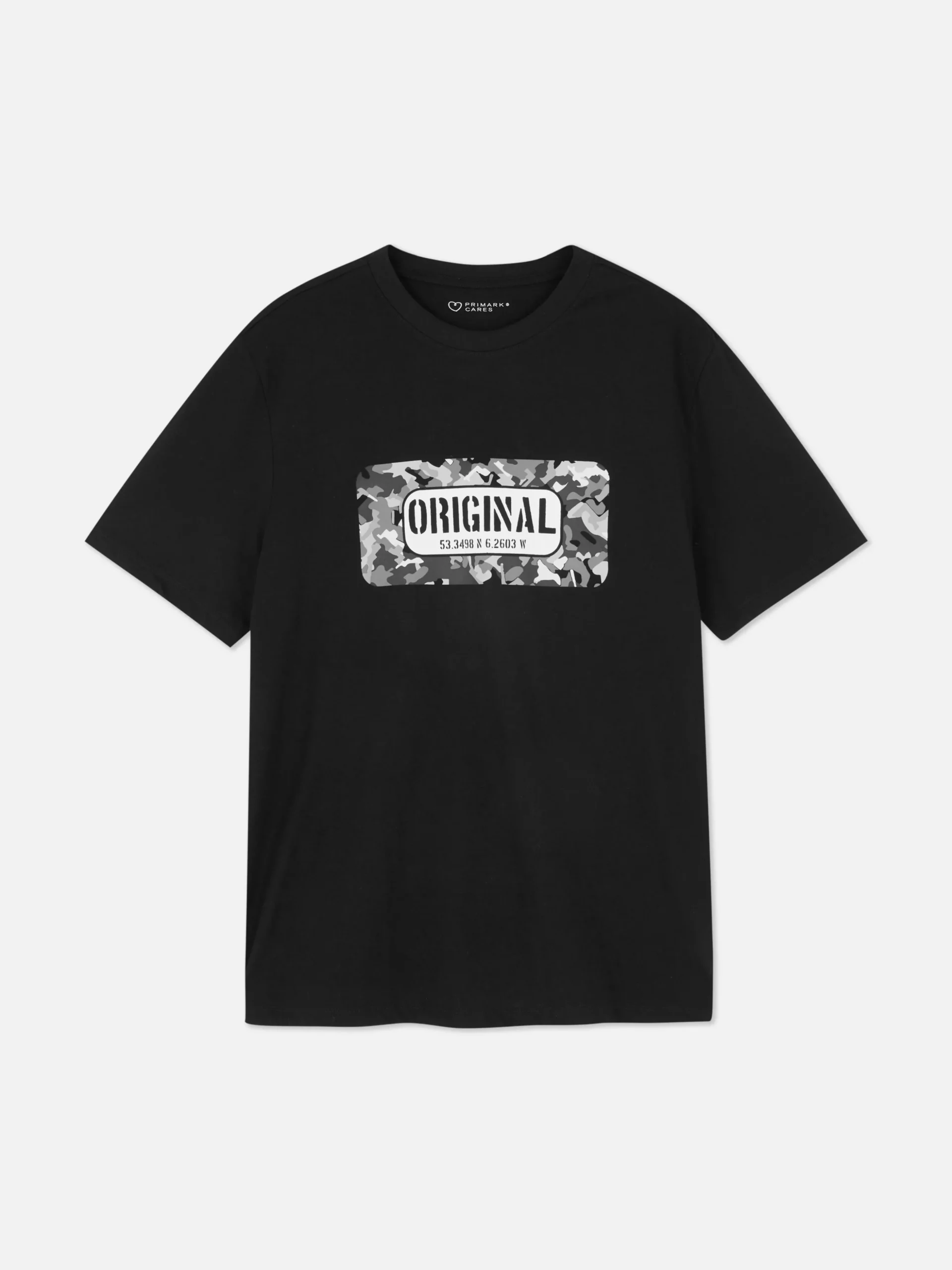 T-shirt Graphique à Motif Pochoir Original