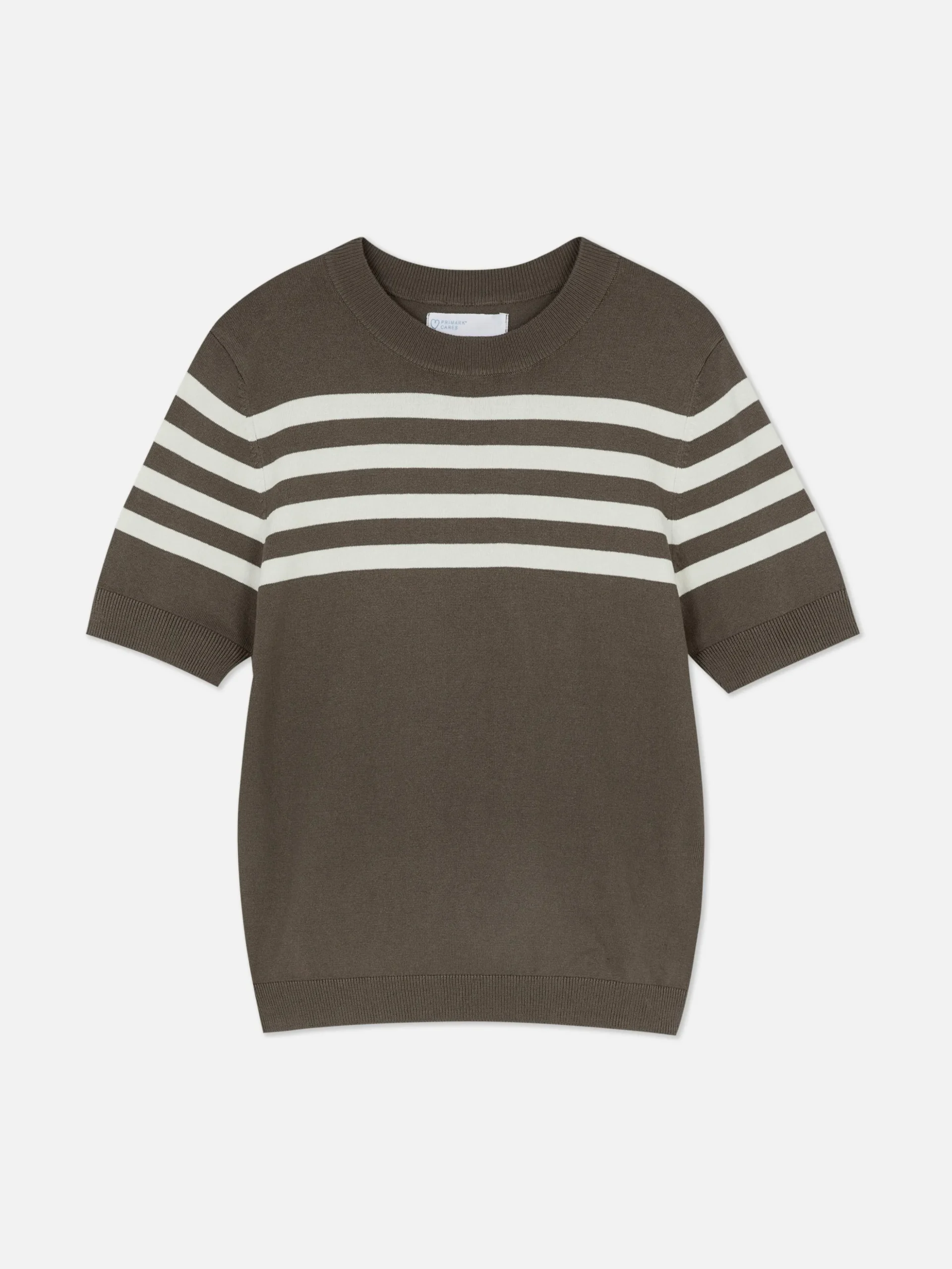 T-shirt Tricoté à Manches Courtes
