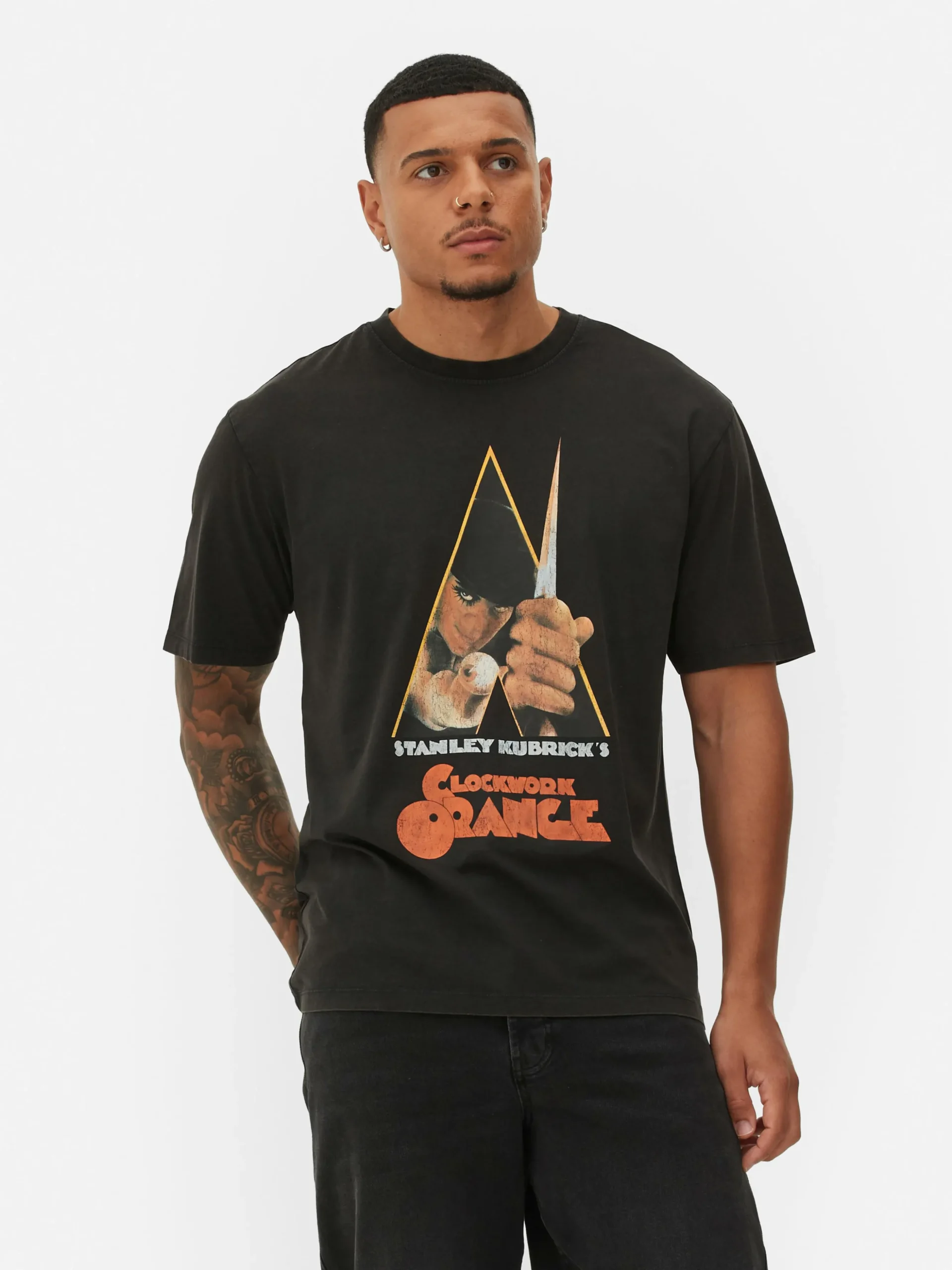 Un T-shirt Graphique Orange Mécanique