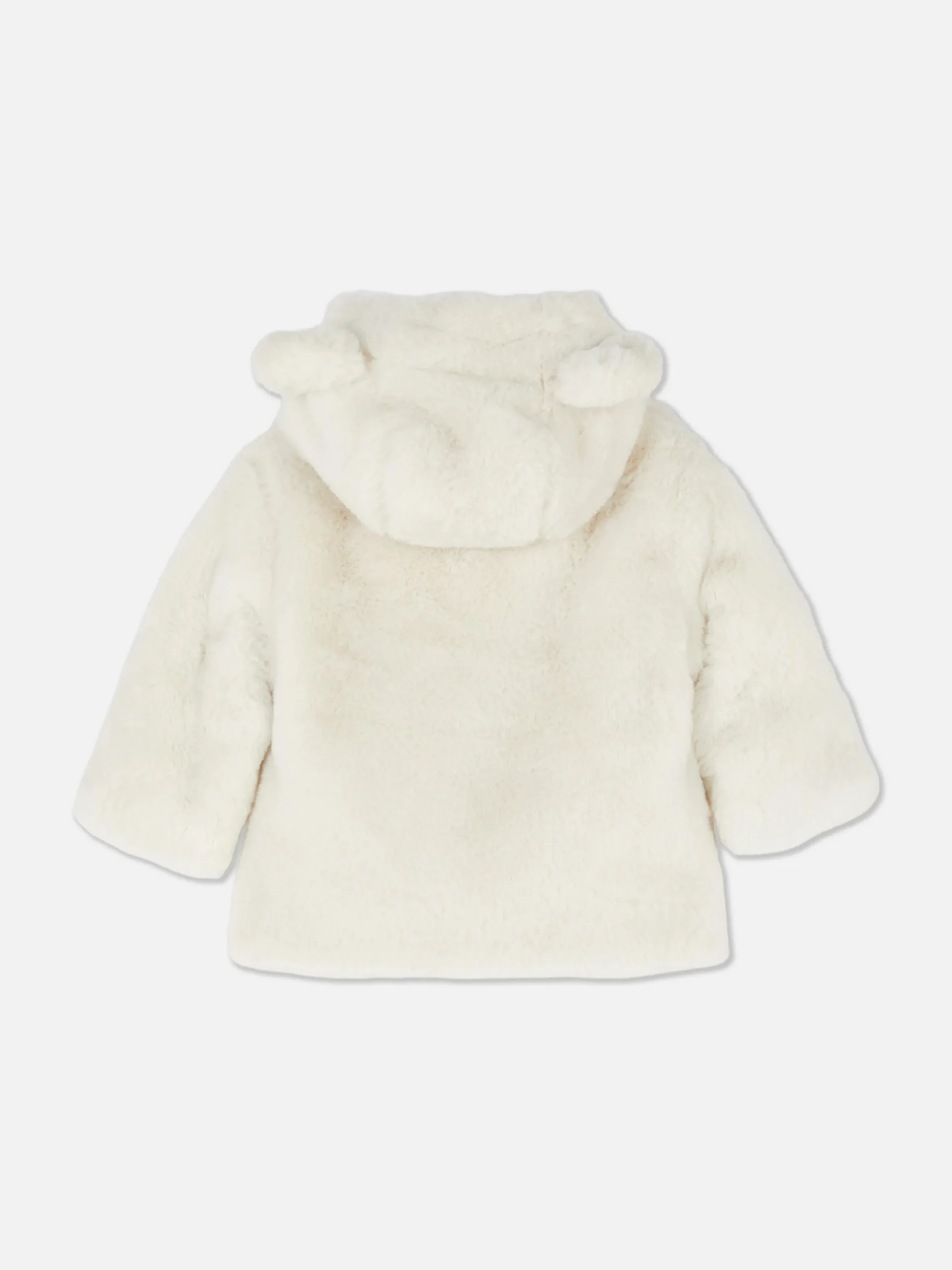Veste à Capuche En Fausse Fourrure