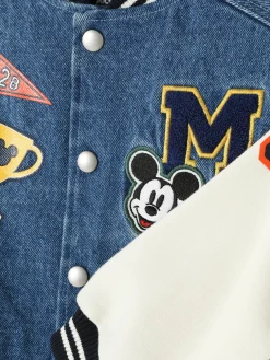 Veste En Jean Style Universitaire Disney Mickey Mouse