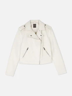 Veste Motard En Simili Cuir Essential