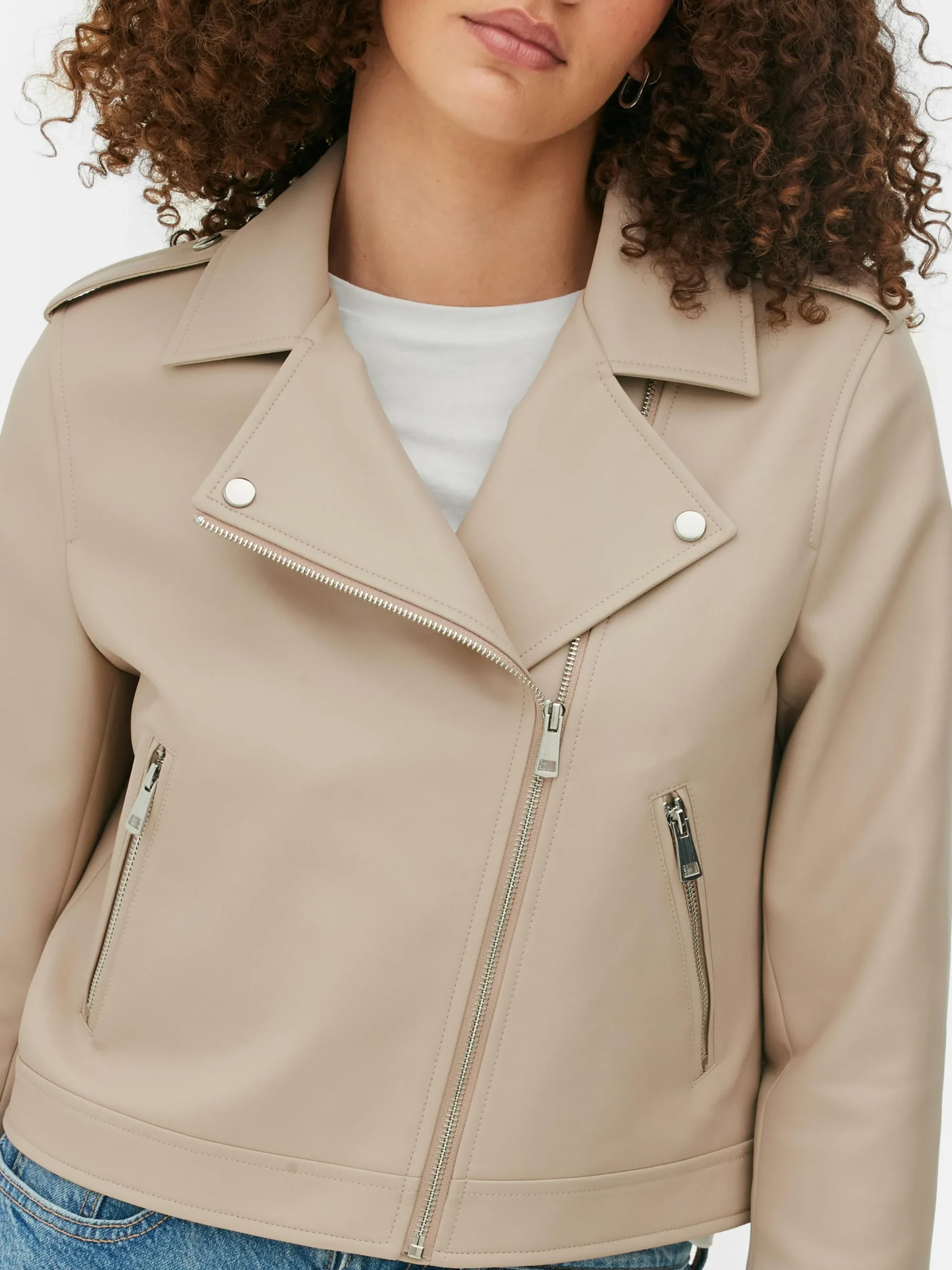 Veste Motard En Simili Cuir Essential