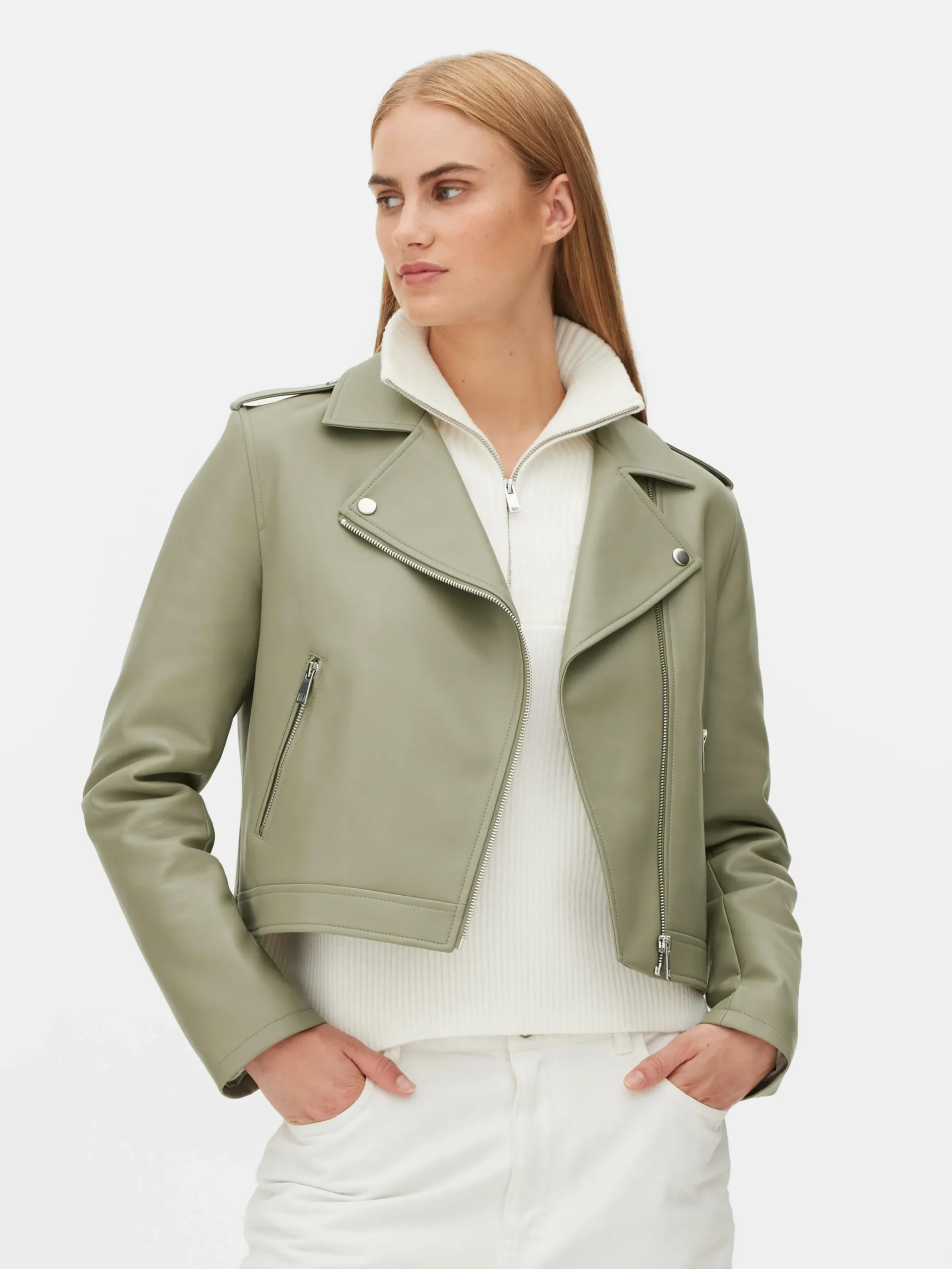 Veste Motard En Simili Cuir Essential