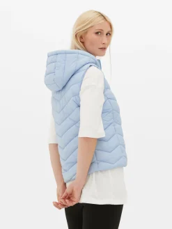 Veste Sans Manche à Capuche