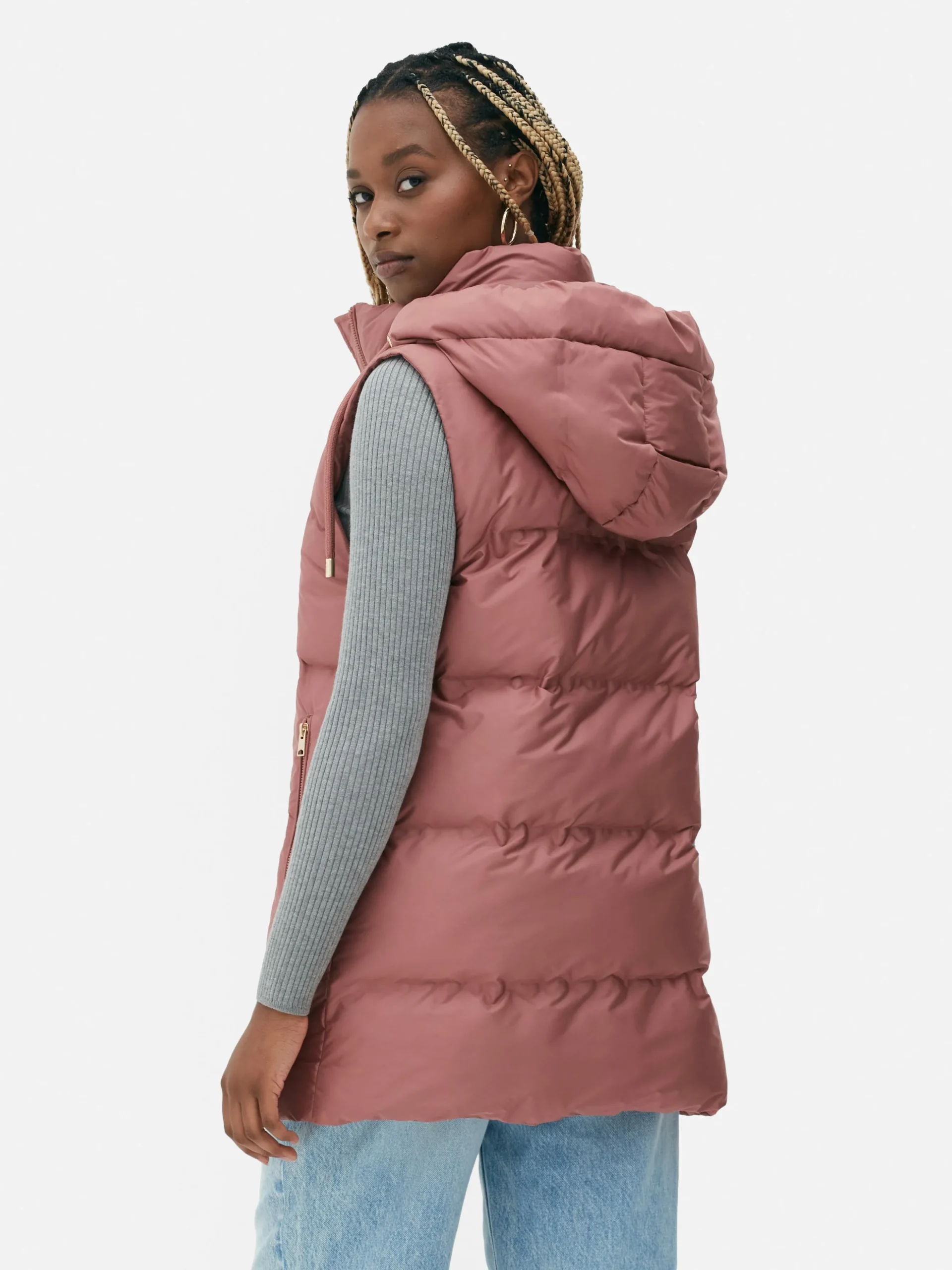 Veste Sans Manches Matelassée à Capuche