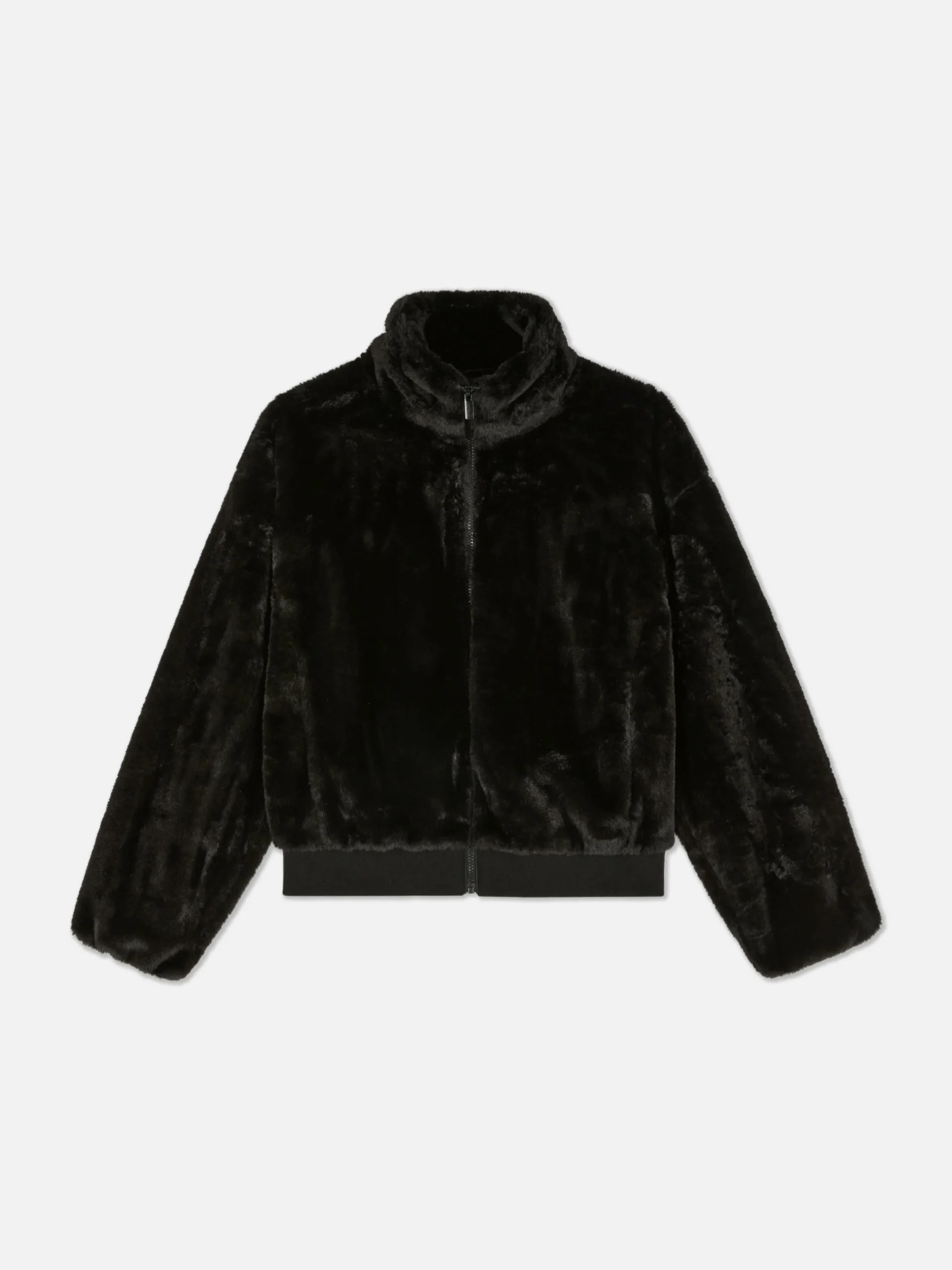 Veste Zippée En Fausse Fourrure
